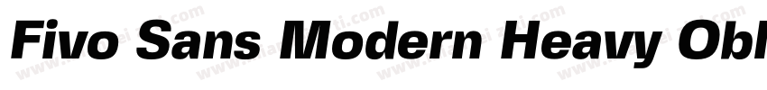 Fivo Sans Modern Heavy Oblique字体转换